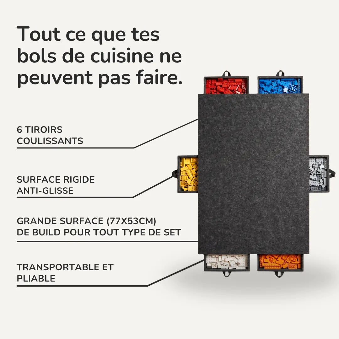 Le premier plateau dédié à la construction LEGO !