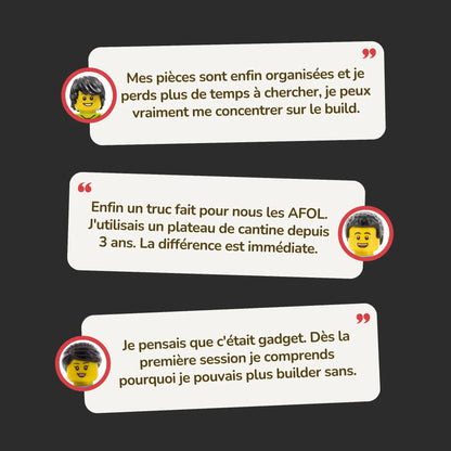 Le premier plateau dédié à la construction LEGO !