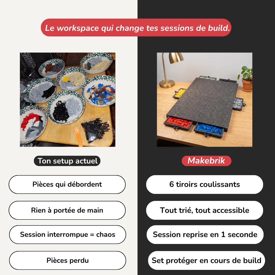 Le premier plateau dédié à la construction LEGO !